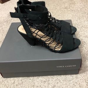 Vince camuto black booties